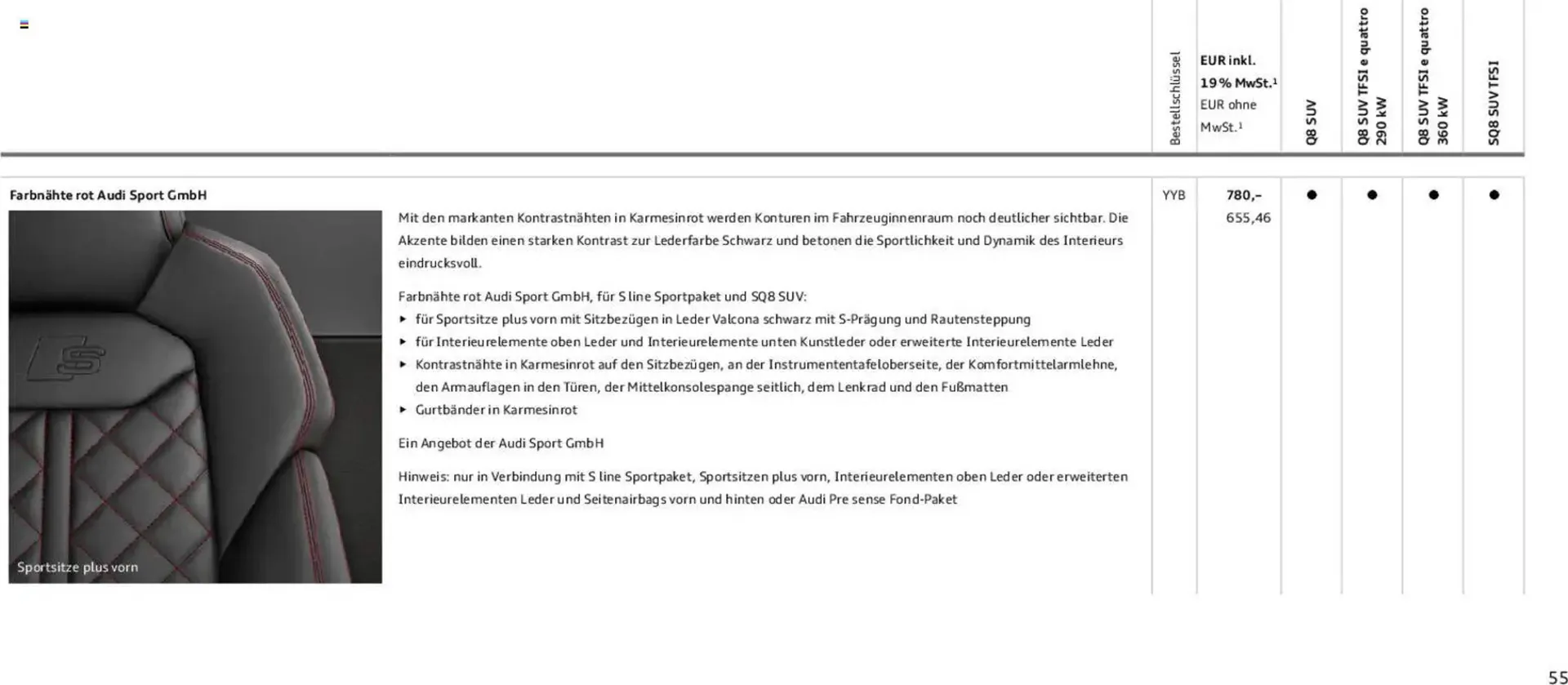 Audi Prospekt von 6. November bis 6. November 2026 - Prospekt seite 55