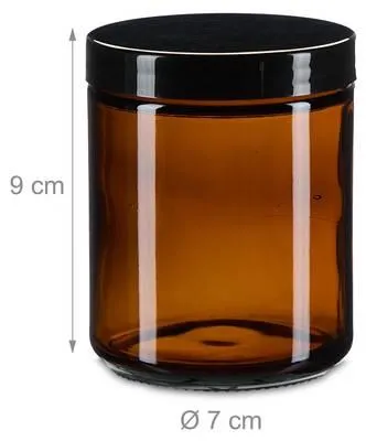 Salbentiegel Braunglas 12er Set