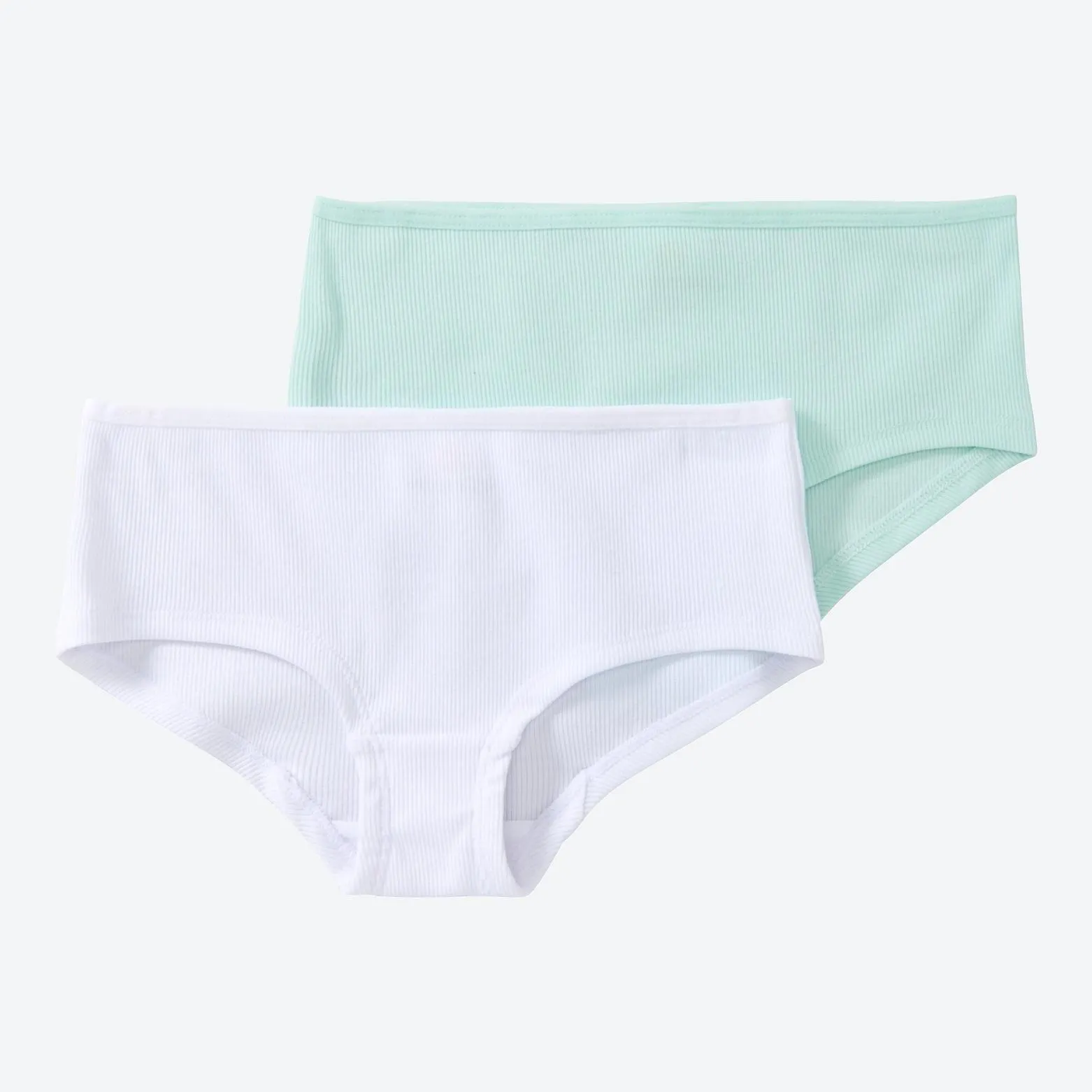 Kinder-Mädchen-Panty aus Rippstrick, 2er-Pack