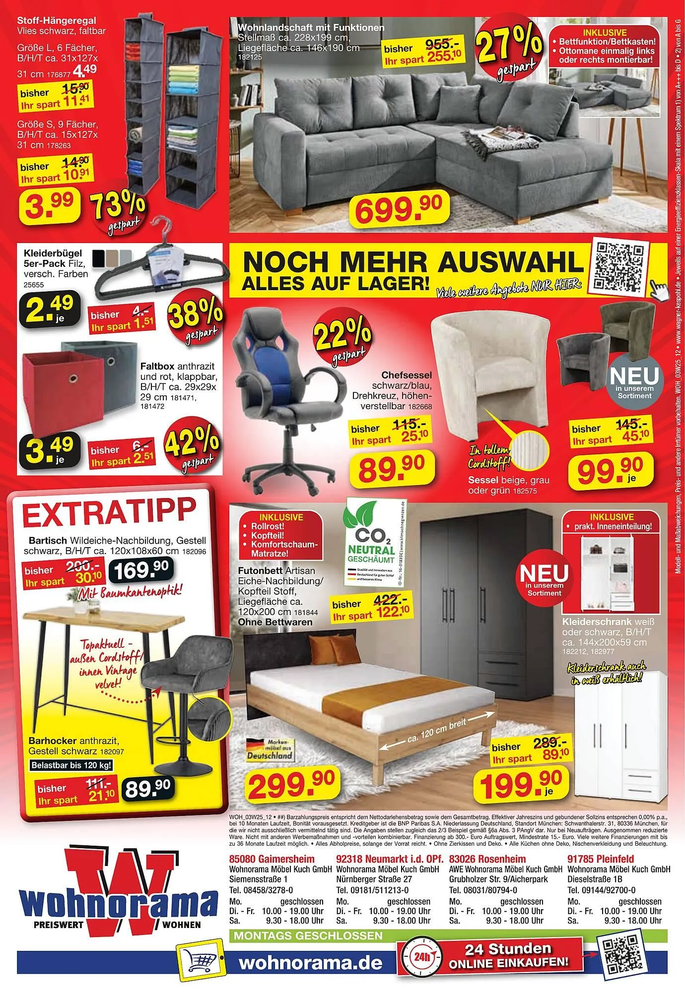 Wohnorama Prospekt von 26. März bis 28. März 2025 - Prospekt seite 12