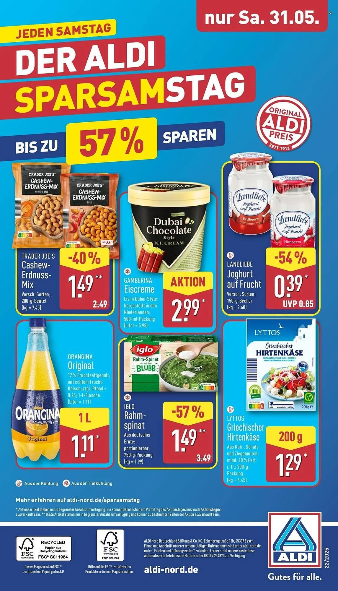 Aldi Nord Prospekt von 26. Mai bis 31. Mai 2025 - Prospekt seite 36