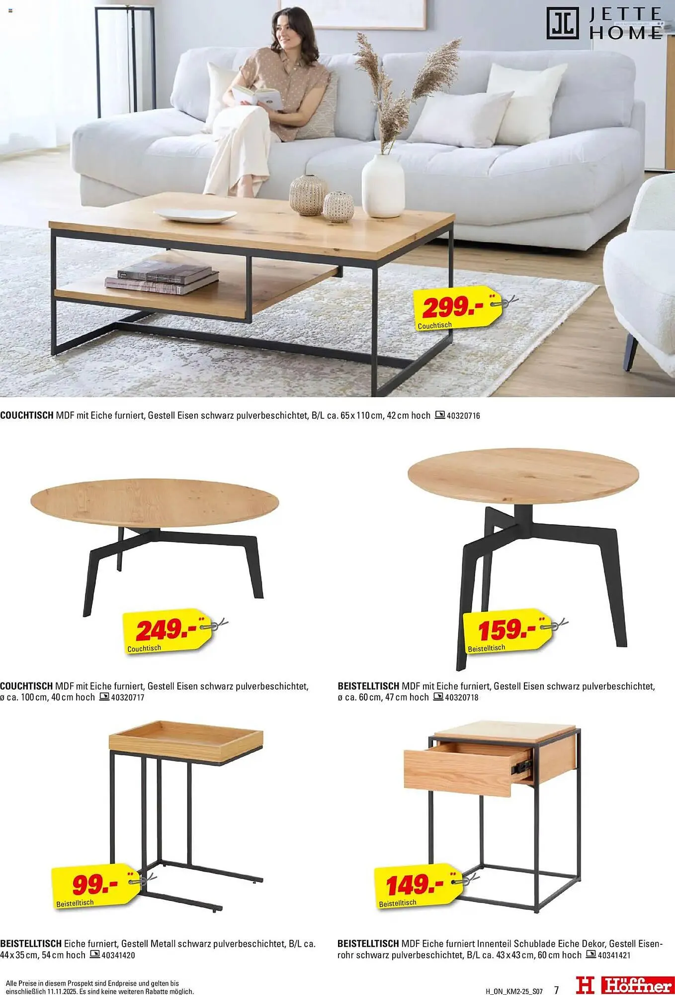 Höffner Prospekt von 29. Oktober bis 11. November 2025 - Prospekt seite 7