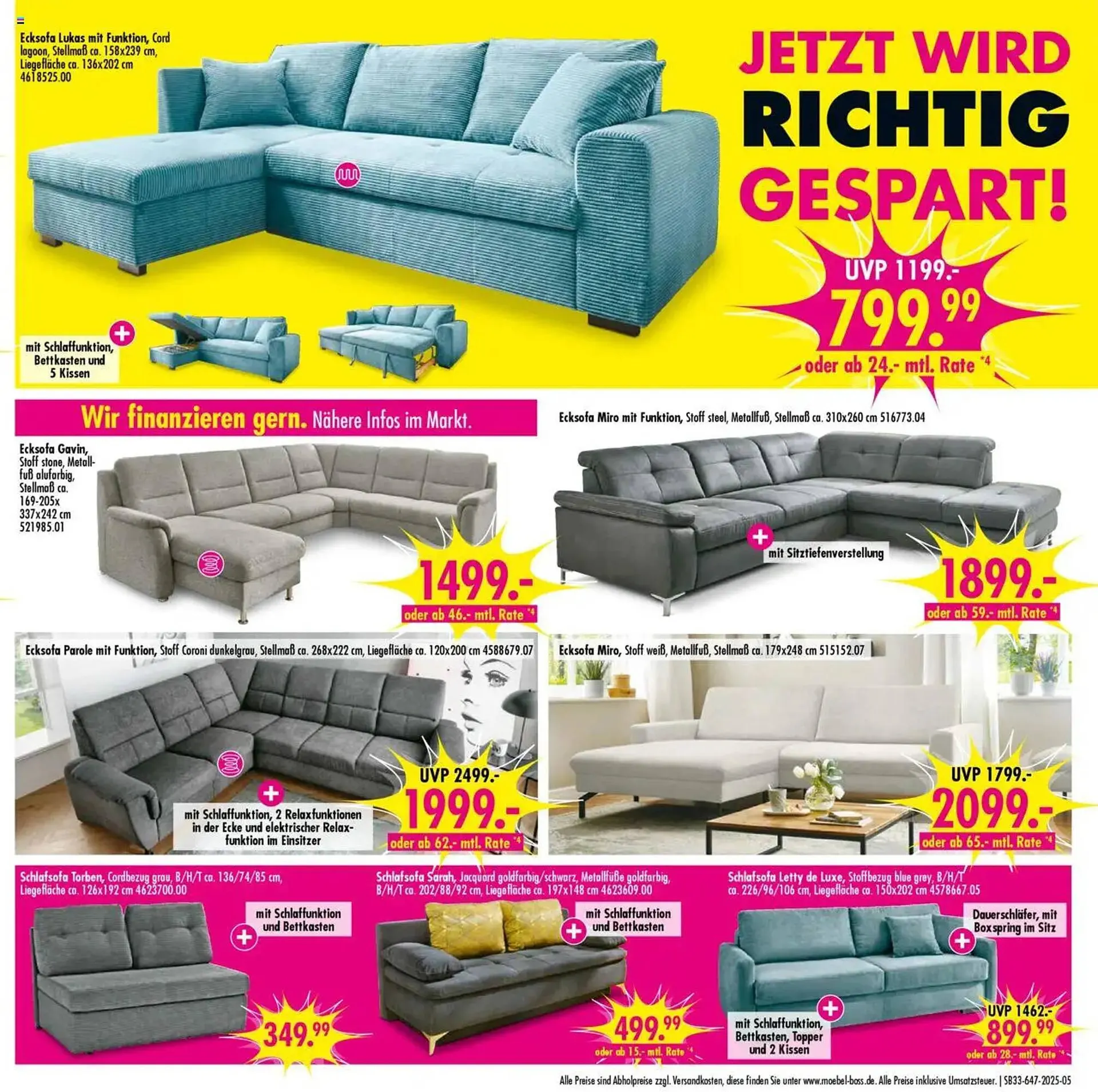 Möbel Boss Prospekt von 9. August bis 22. August 2025 - Prospekt seite 5