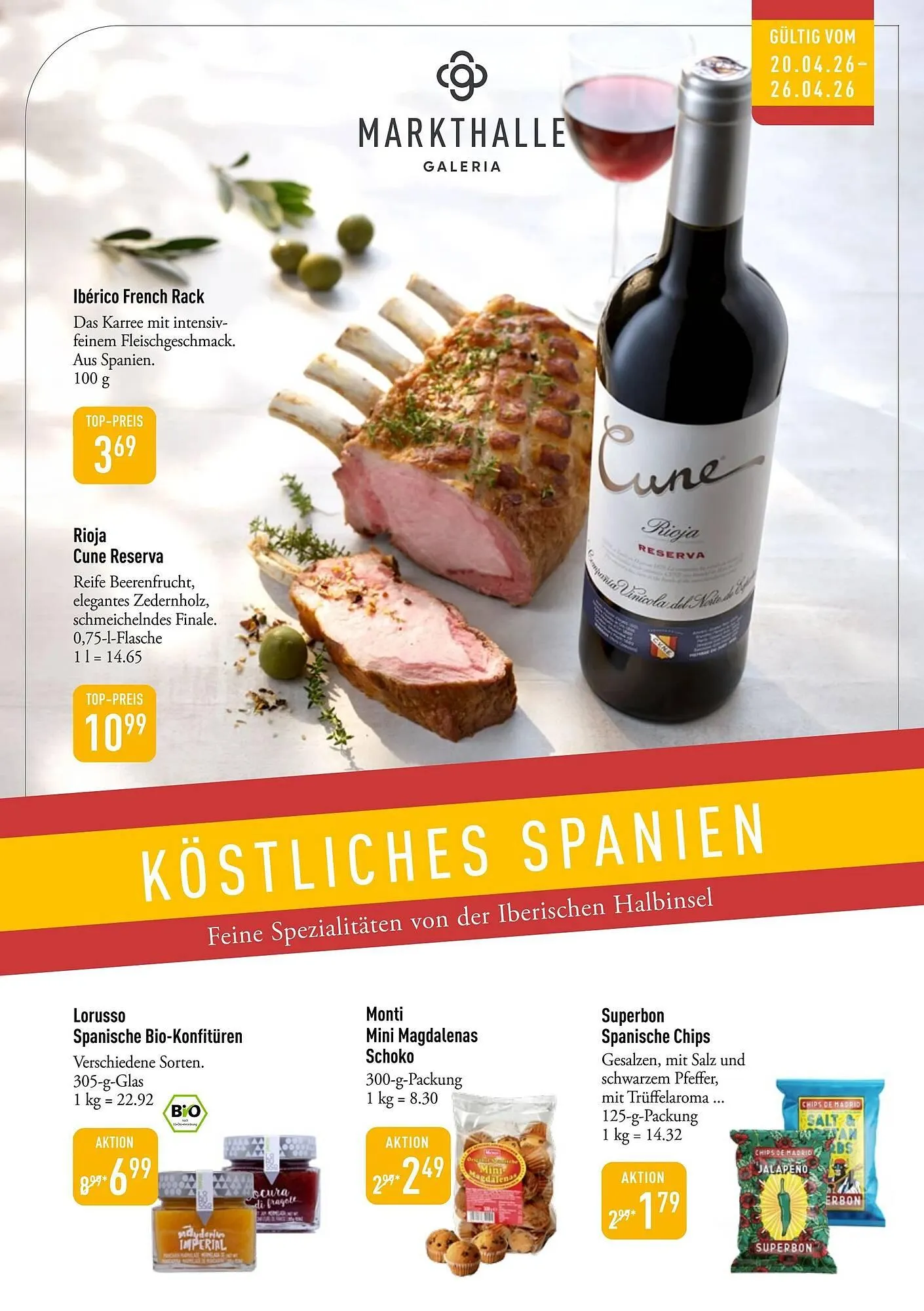 Galeria Markthalle Prospekt von 20. April bis 26. April 2026 - Prospekt seite 1