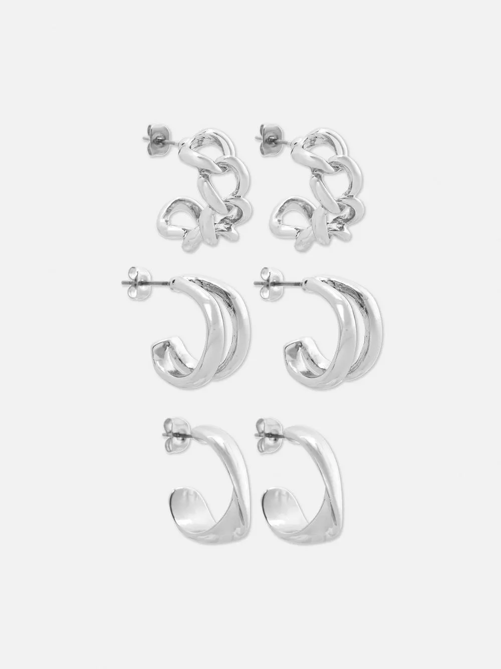Gewundene „The Edit“ Ohrstecker, 6er-Pack