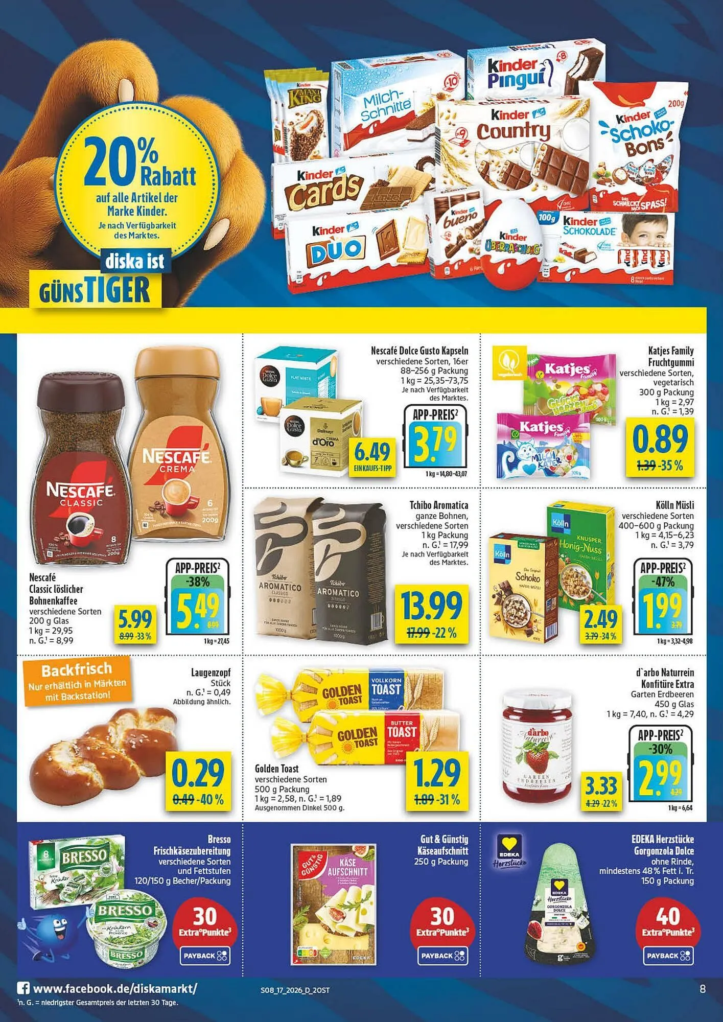 Diska Prospekt von 20. April bis 25. April 2026 - Prospekt seite 8