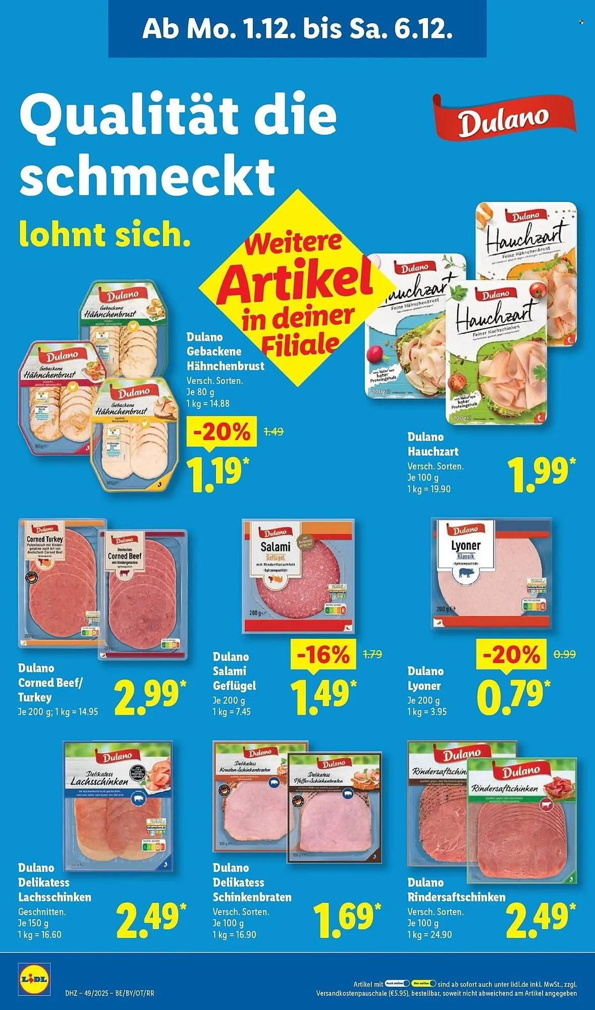 Lidl Prospekt von 1. Dezember bis 6. Dezember 2025 - Prospekt seite 18