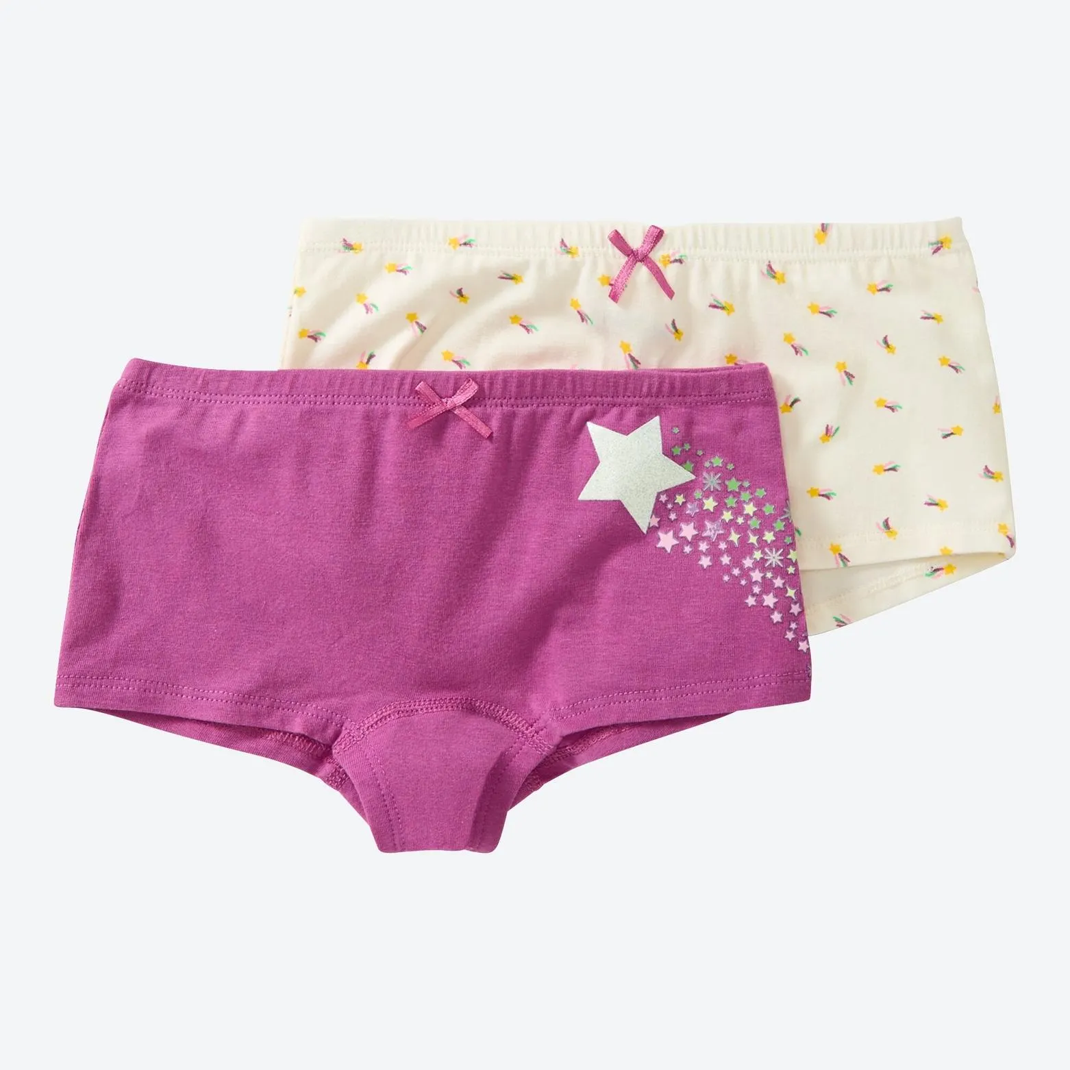 Kinder-Mädchen-Panty mit Schleifen-Detail, 2er-Pack