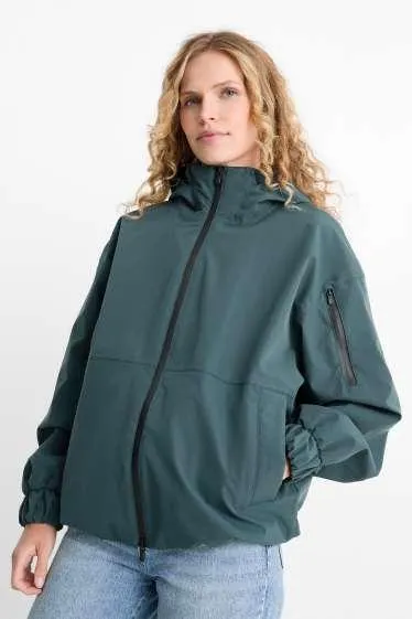 Rain jacket with hood - waterproof