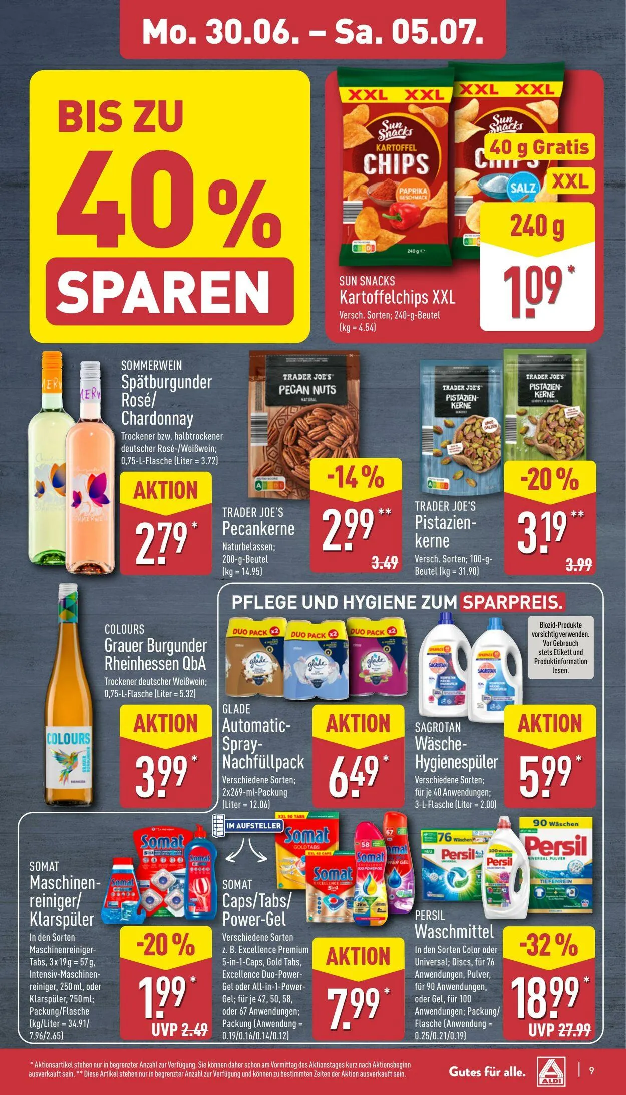 Aldi-Nord von 30. Juni bis 5. Juli 2025 - Prospekt seite 9