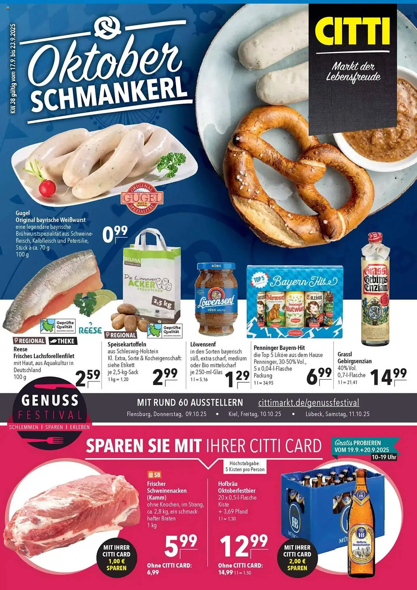 CITTI Markt Prospekt von 17. September bis 23. September 2025 - Prospekt seite 1