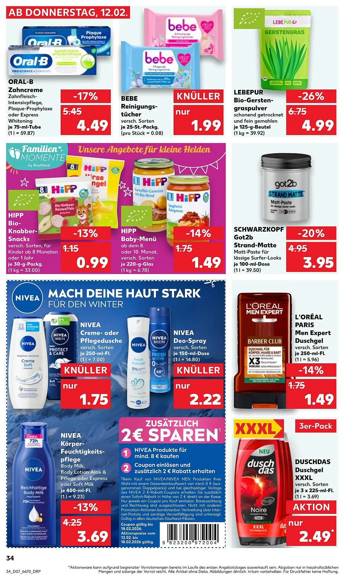 Kaufland Prospekt von 16. Februar bis 18. Februar 2026 - Prospekt seite 34