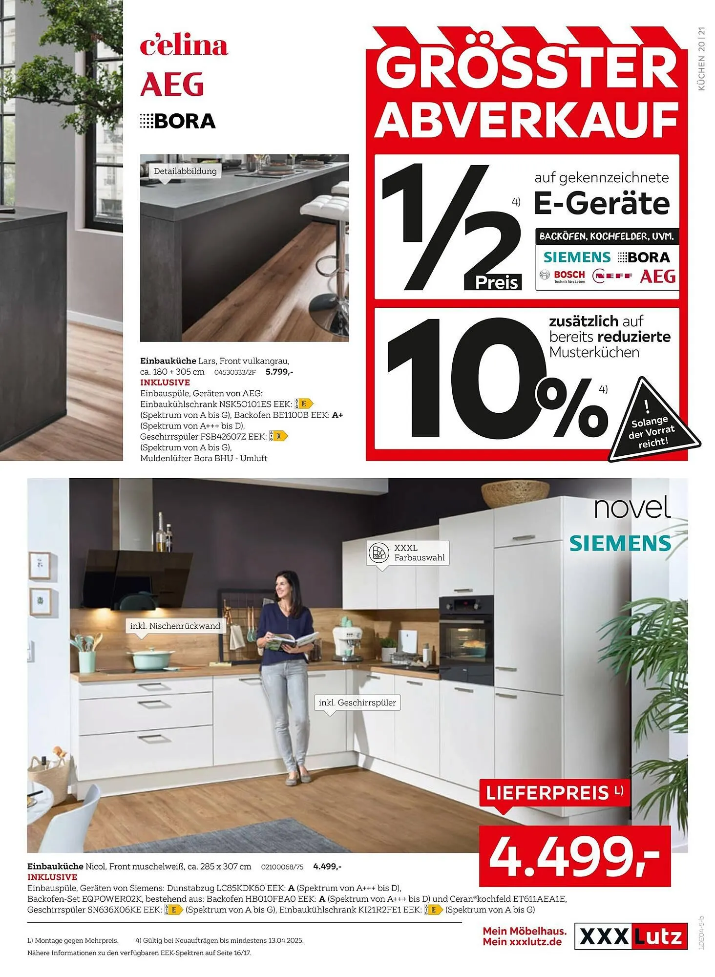 XXXLutz Prospekt von 31. März bis 13. April 2025 - Prospekt seite 21