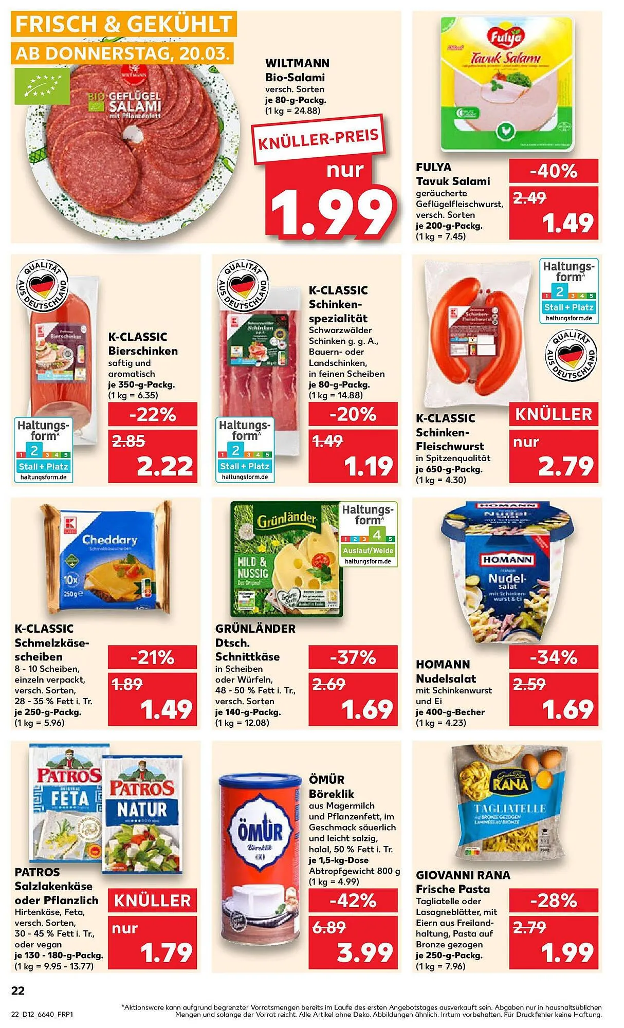 Kaufland Prospekt von 19. März bis 26. März 2025 - Prospekt seite 22