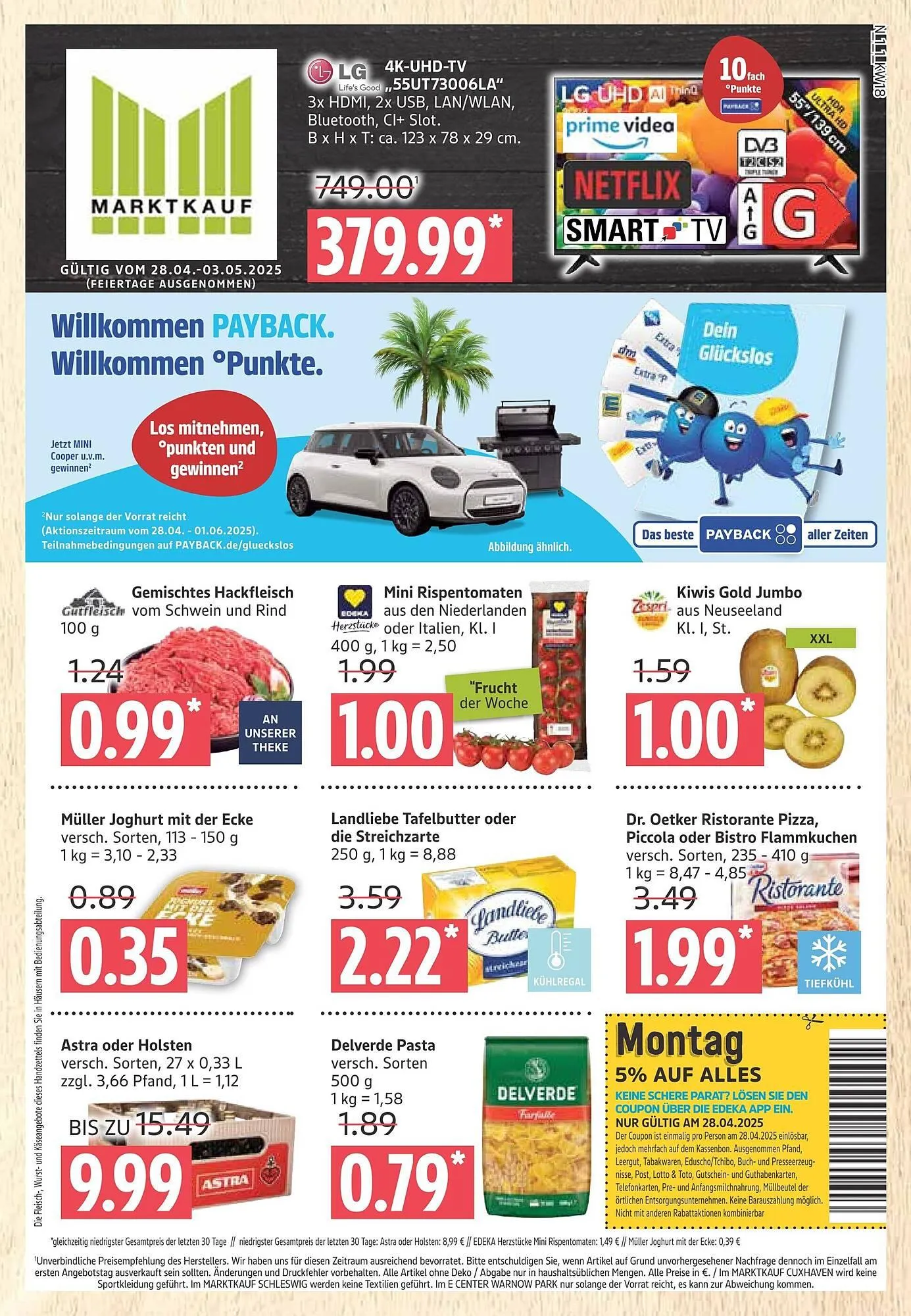 Marktkauf Prospekt von 28. April bis 3. Mai 2025 - Prospekt seite 1