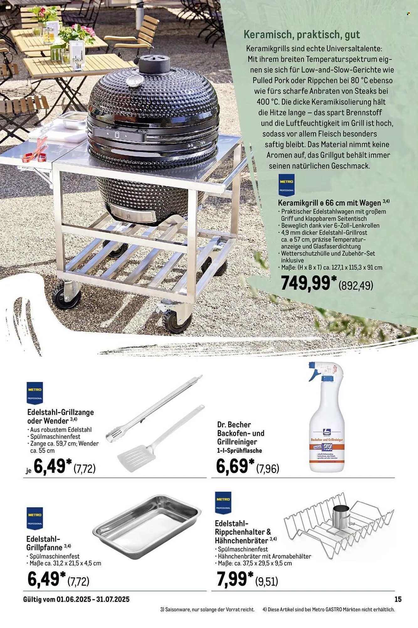 METRO Prospekt von 1. Juni bis 31. Juli 2025 - Prospekt seite 15