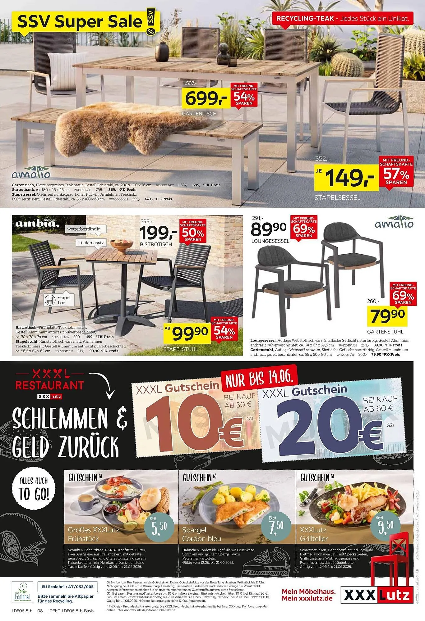 XXXLutz Prospekt von 9. Juni bis 15. Juni 2025 - Prospekt seite 20