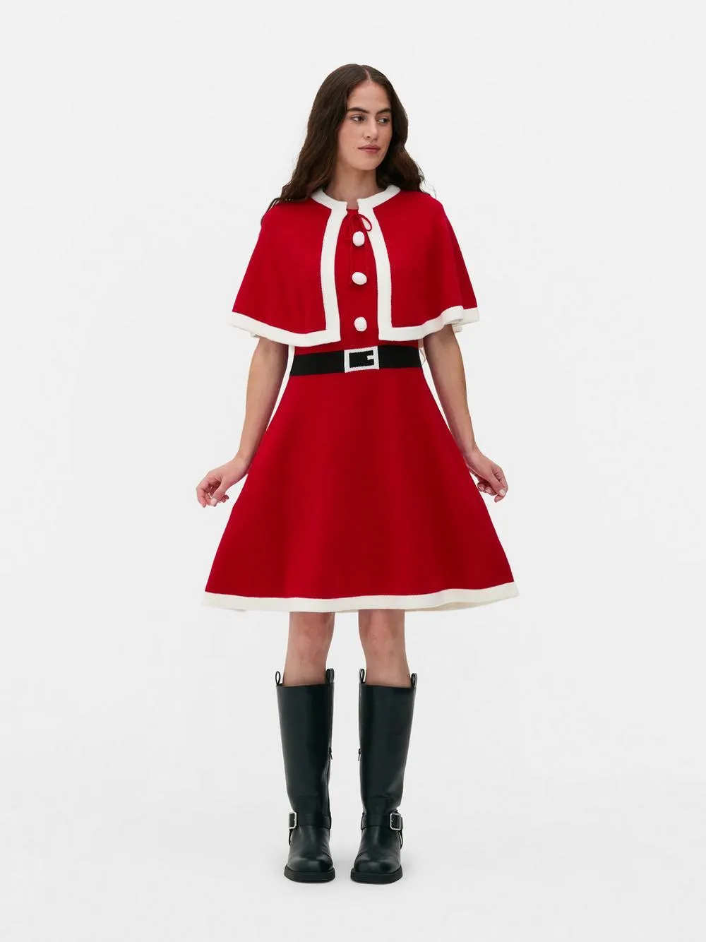 Weihnachtsmann-Minikleid