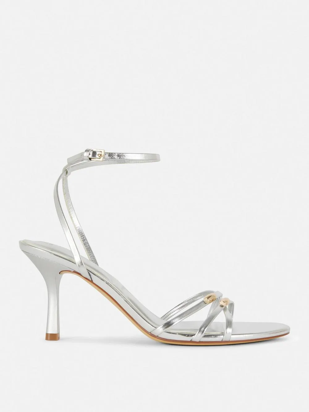 Riemchensandaletten mit Metallapplikation