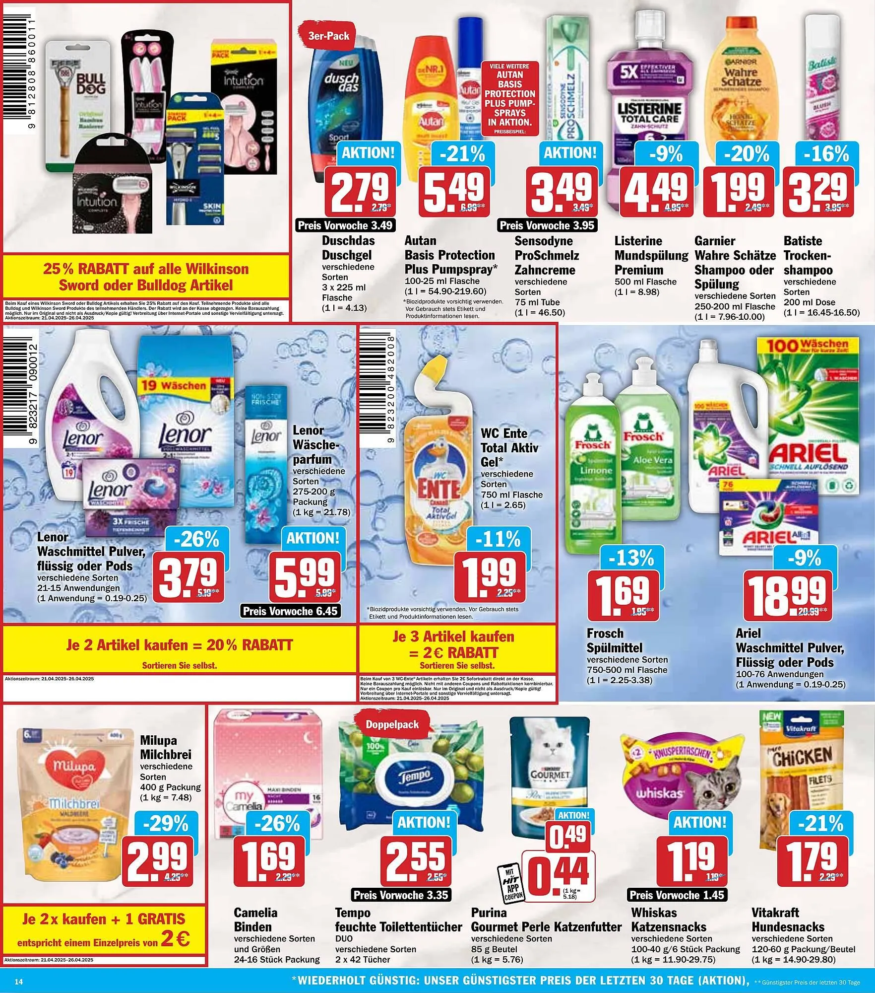 Hit Prospekt von 21. April bis 26. April 2025 - Prospekt seite 14