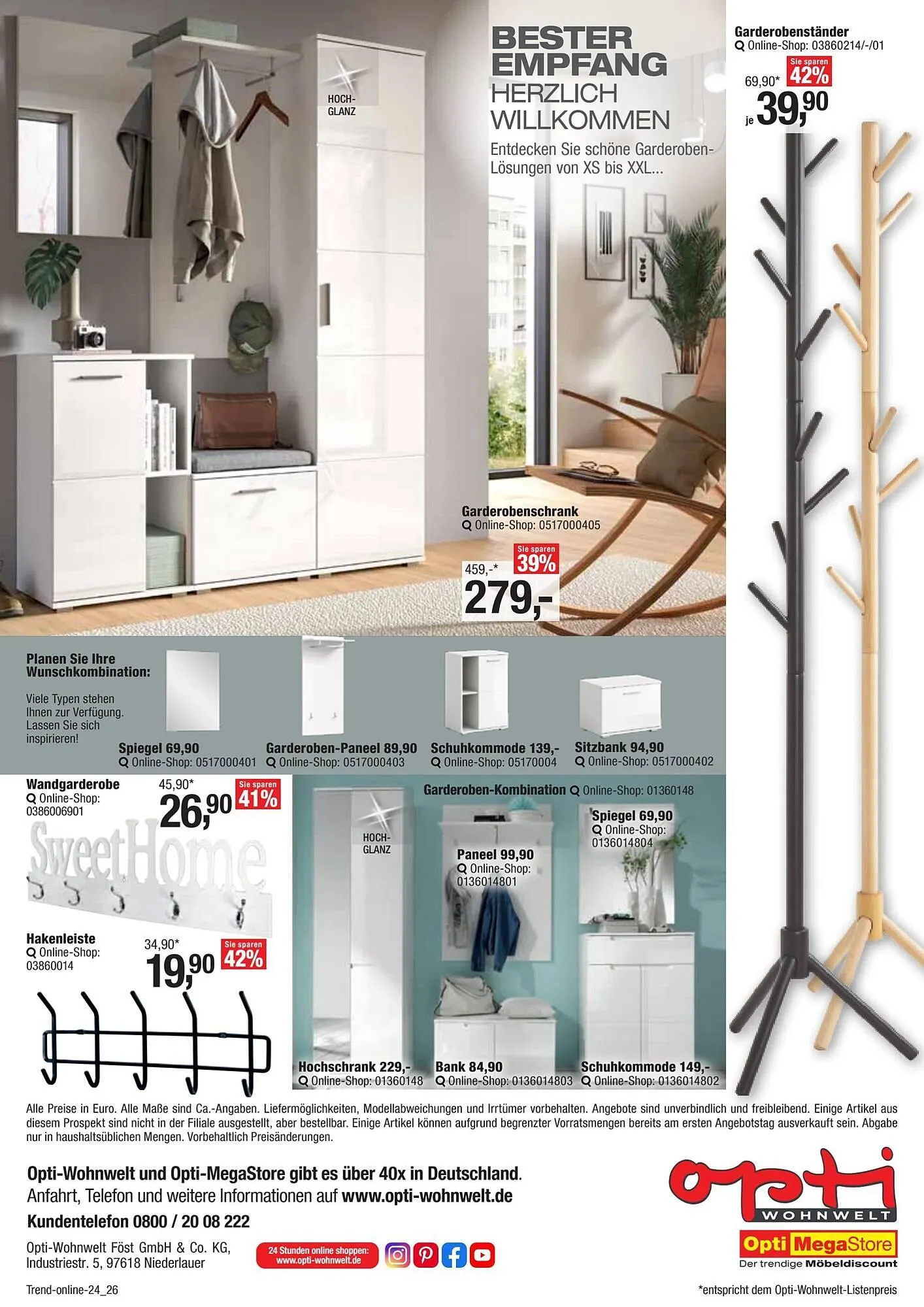Opti Wohnwelt Prospekt von 12. Mai bis 1. August 2025 - Prospekt seite 26