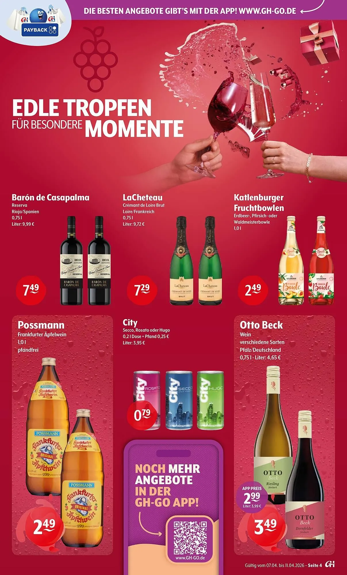 Trink und Spare Prospekt von 6. April bis 11. April 2026 - Prospekt seite 4