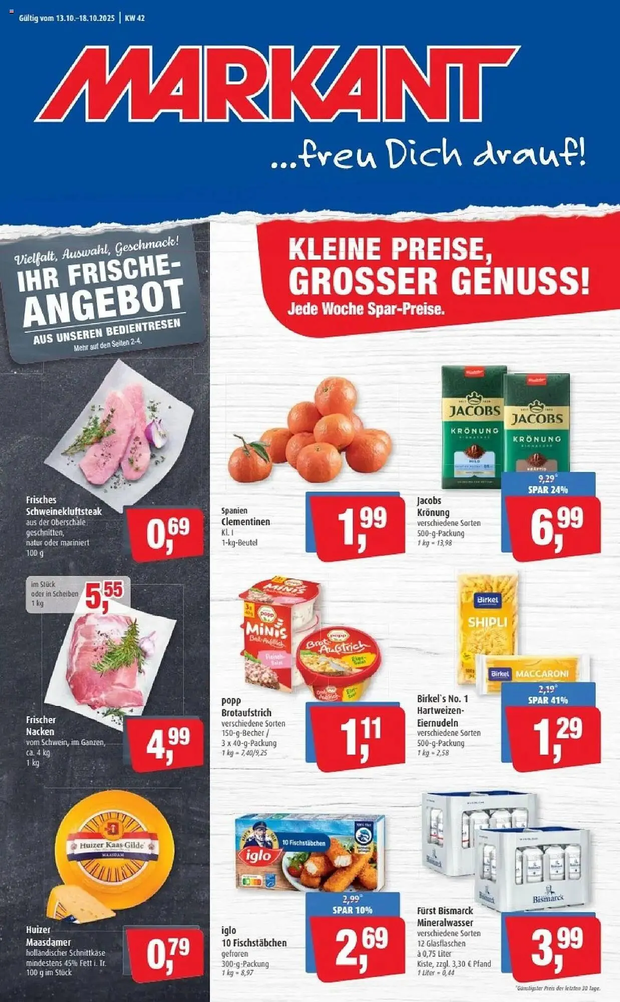 Markant Prospekt von 13. Oktober bis 18. Oktober 2025 - Prospekt seite 1
