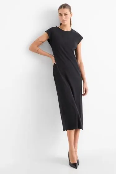 T-shirt dress - ribbed