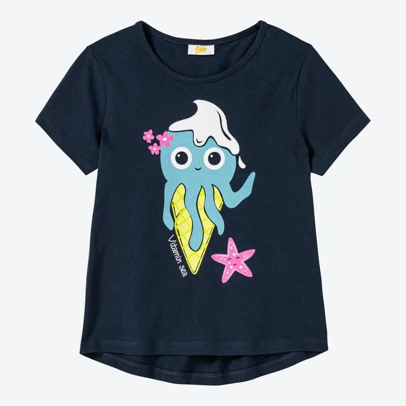 Kinder-Mädchen-T-Shirt mit Frontaufdruck