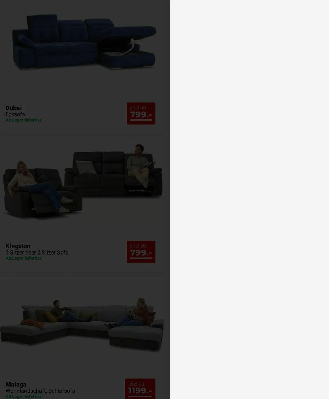 Seats and Sofas von 1. Dezember bis 10. Dezember 2025 - Prospekt seite 9