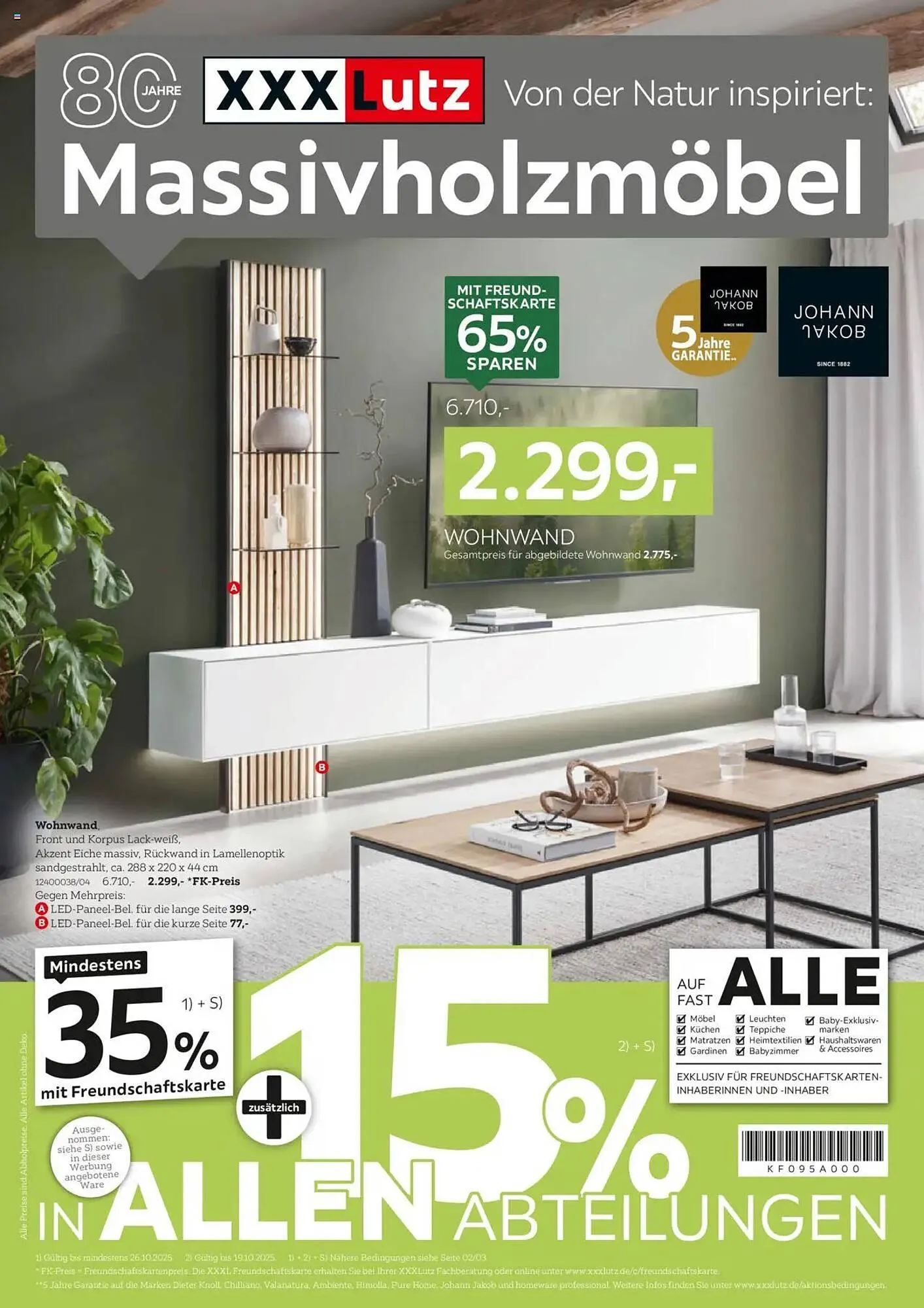 XXXLutz Prospekt von 12. Oktober bis 26. Oktober 2025 - Prospekt seite 1