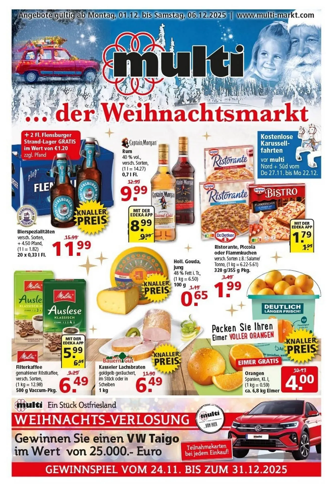 Multi Markt Prospekt von 1. Dezember bis 6. Dezember 2025 - Prospekt seite 1