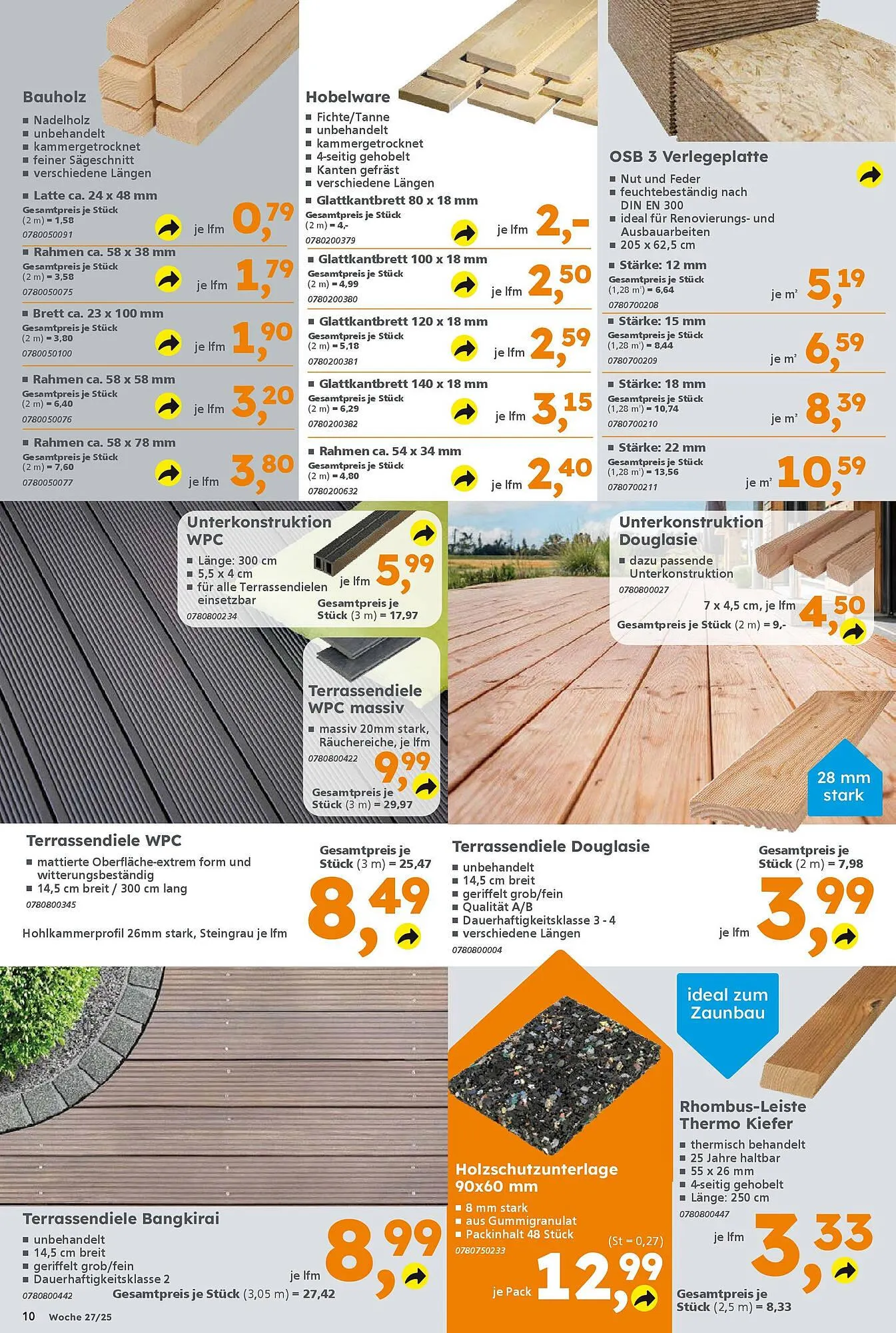 Globus Baumarkt Prospekt von 30. Juni bis 5. Juli 2025 - Prospekt seite 10