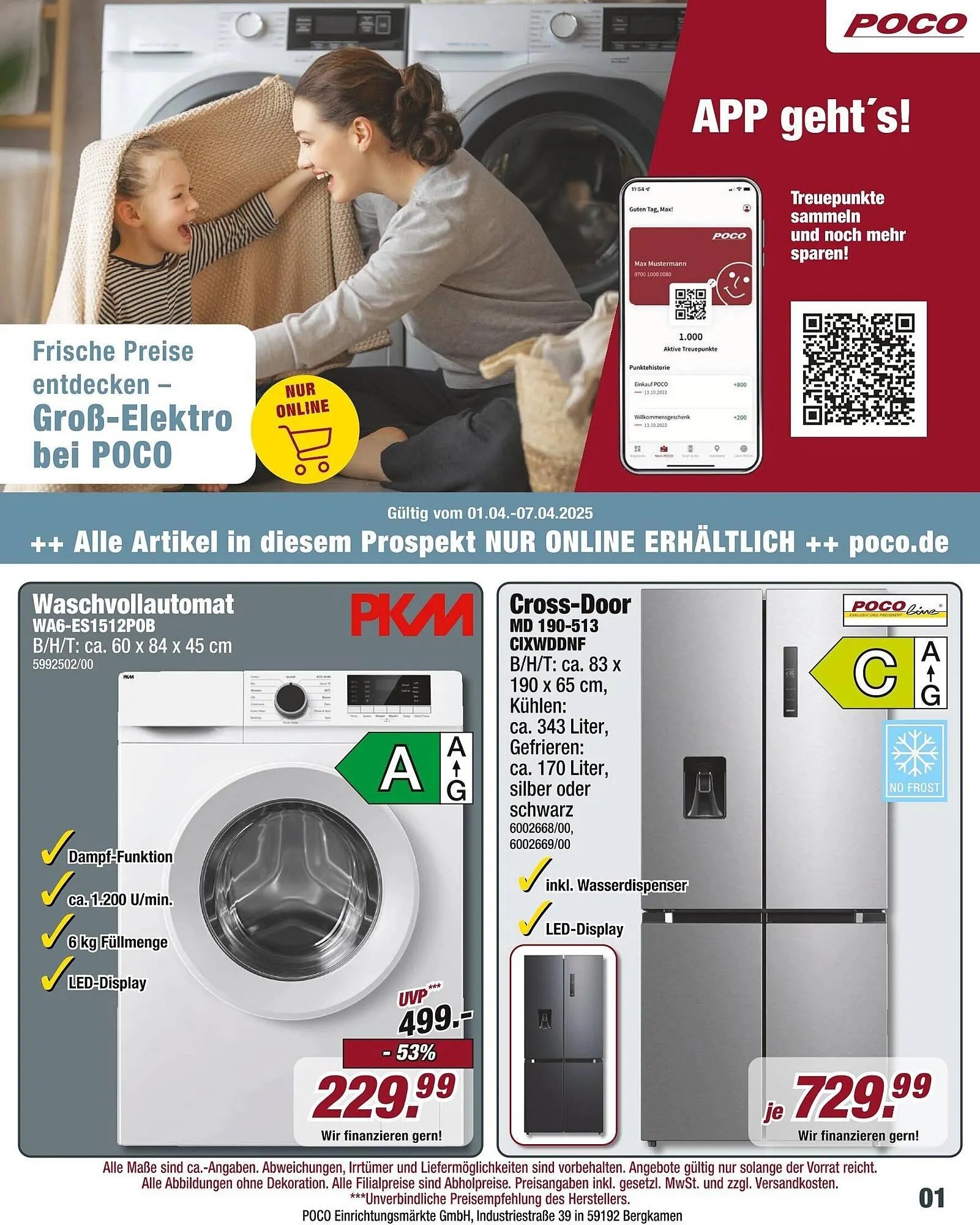 Poco Prospekt von 1. April bis 7. April 2025 - Prospekt seite 1