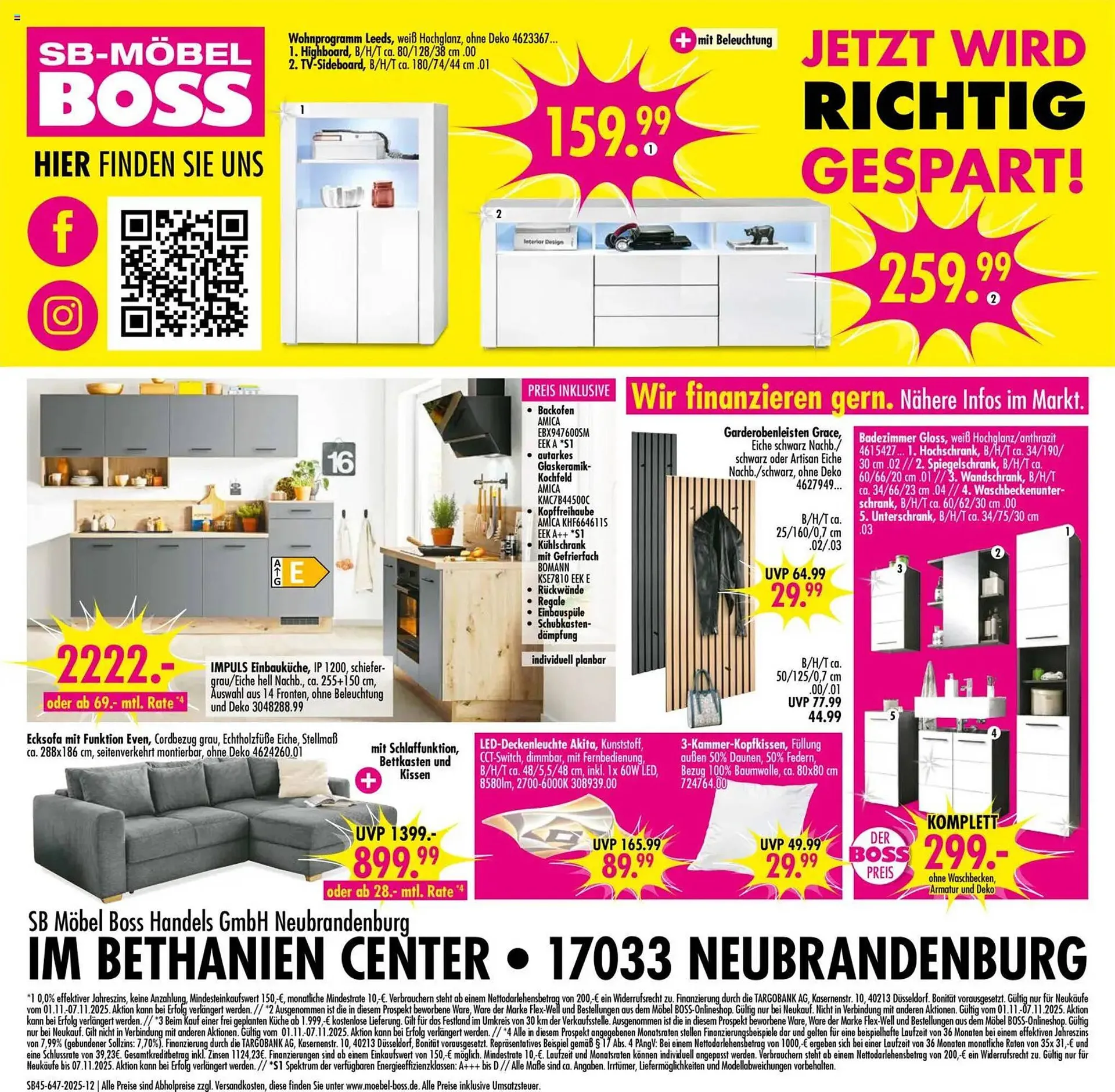 Möbel Boss Prospekt von 1. November bis 7. November 2025 - Prospekt seite 12
