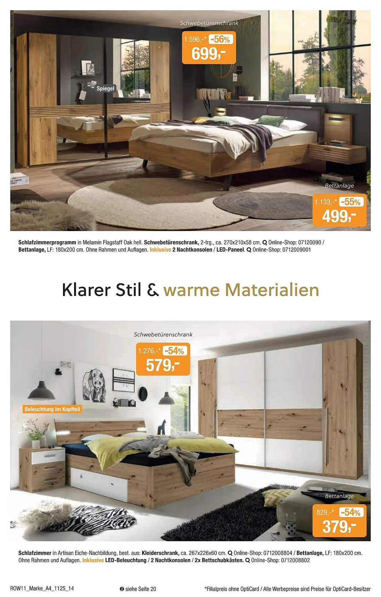 Opti Wohnwelt Prospekt von 23. Oktober bis 16. November 2025 - Prospekt seite 14