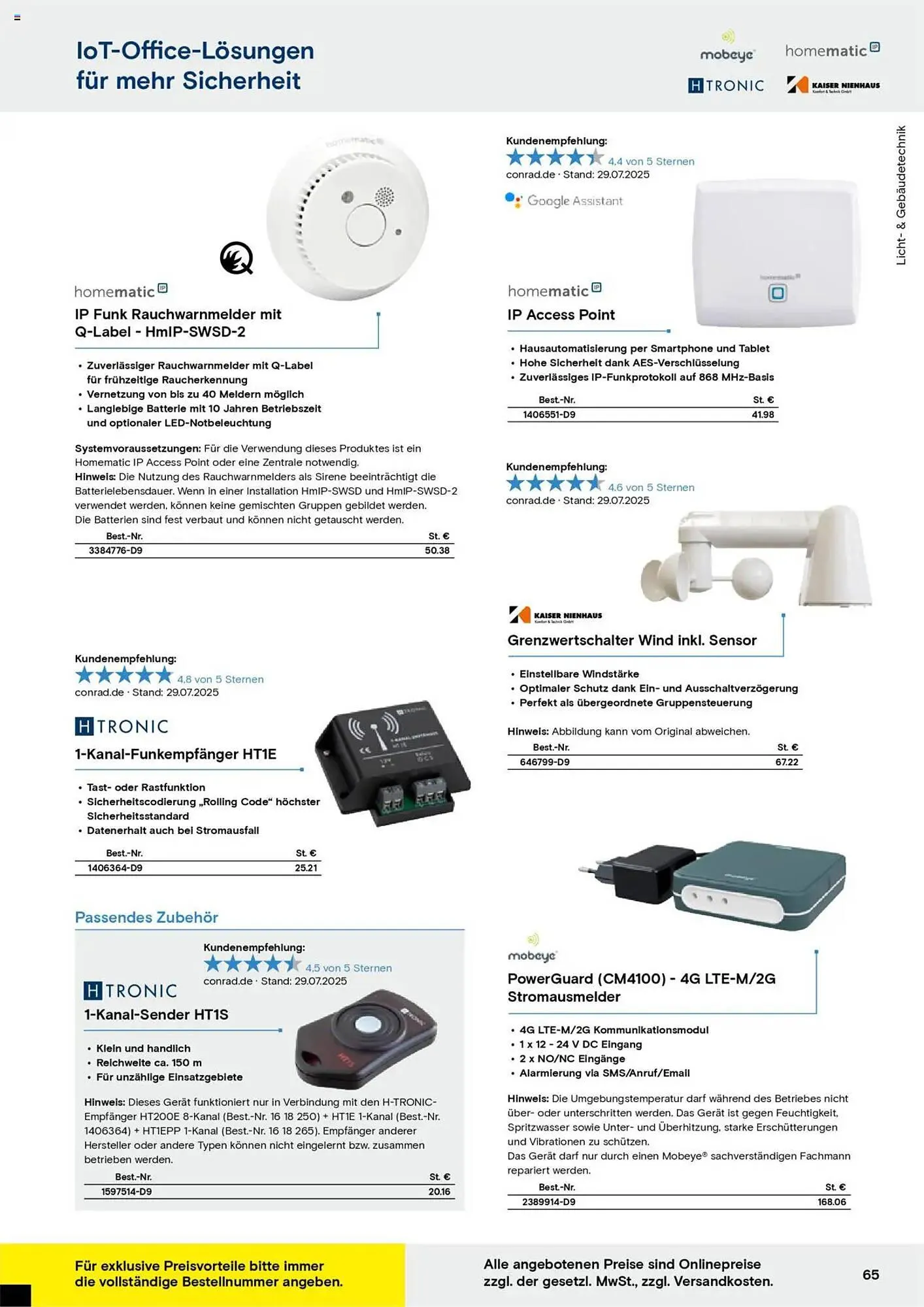 Conrad Prospekt von 25. August bis 12. Oktober 2025 - Prospekt seite 67