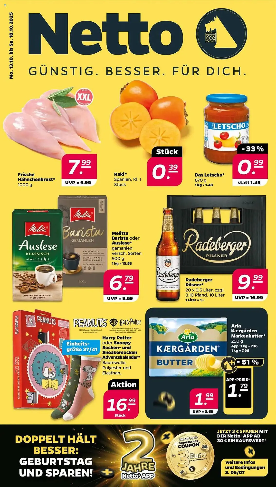 NETTO Prospekt von 13. Oktober bis 18. Oktober 2025 - Prospekt seite 1