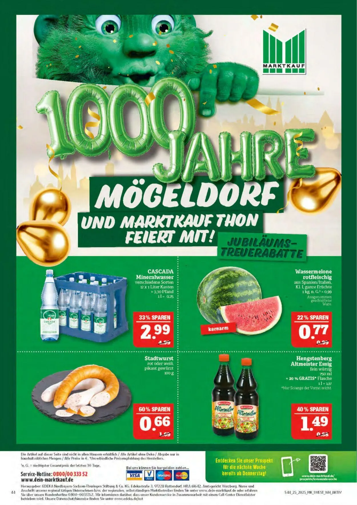 Marktkauf - Nürnberg-Thon Aktueller Prospekt von 16. Juni bis 21. Juni 2025 - Prospekt seite 44