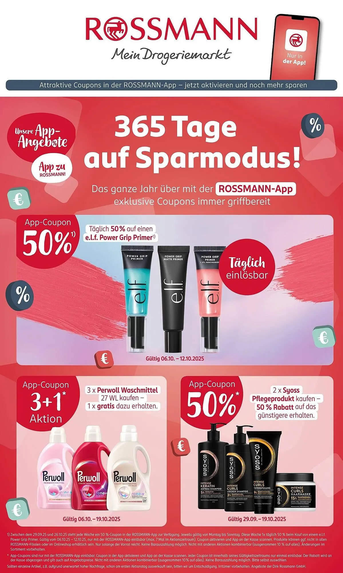 Rossmann Prospekt von 6. Oktober bis 10. Oktober 2025 - Prospekt seite 1