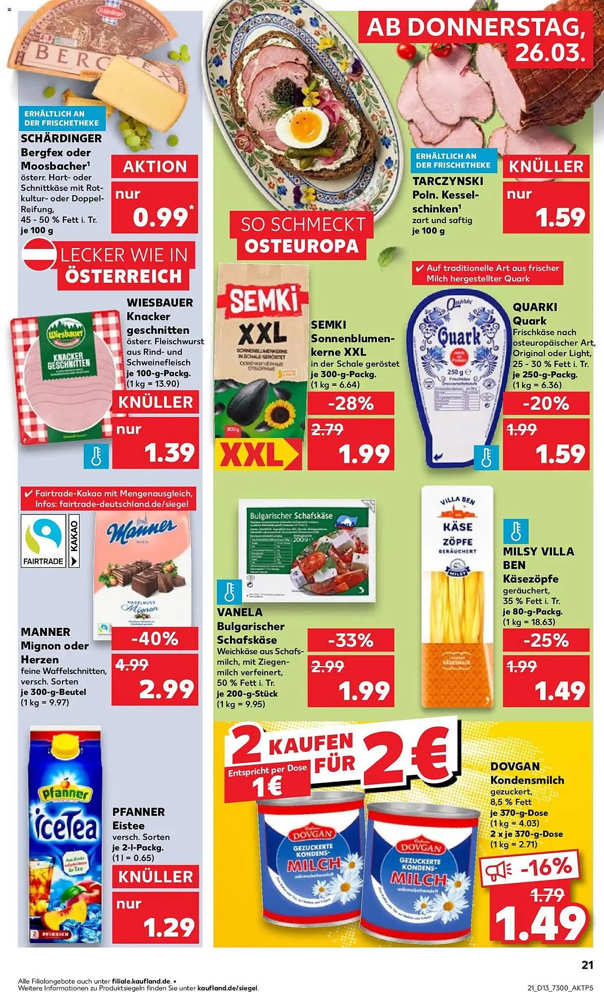 Kaufland Prospekt von 26. März bis 1. April 2026 - Prospekt seite 21