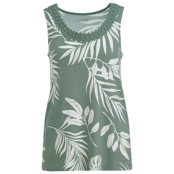 Damen Top mit Häkelspitze