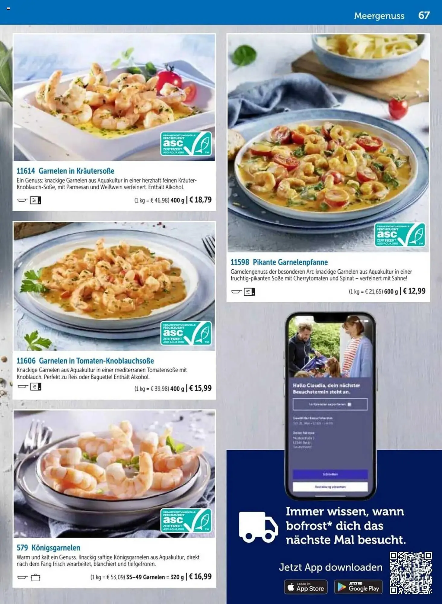 Bofrost Prospekt von 2. März bis 6. September 2025 - Prospekt seite 67