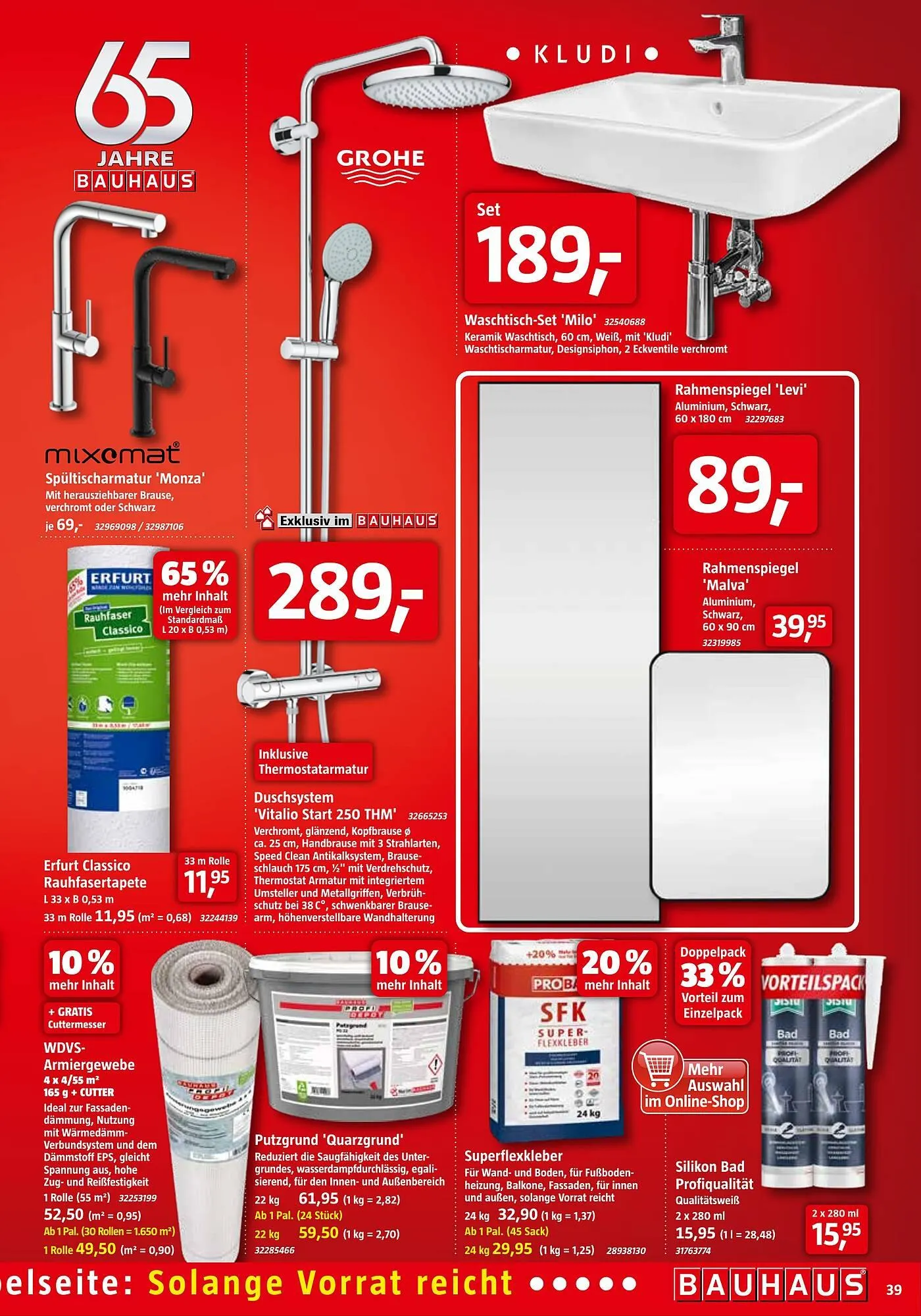 Bauhaus Prospekt von 1. November bis 29. November 2025 - Prospekt seite 39