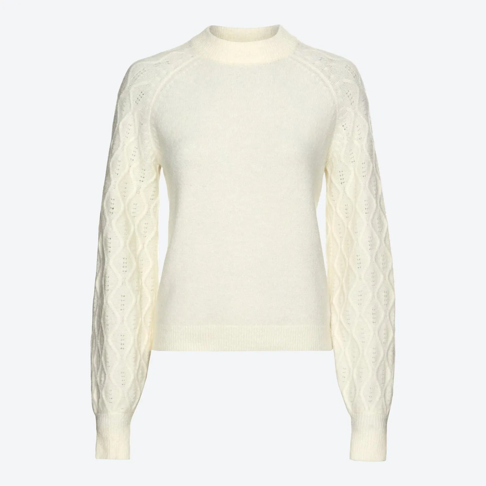 Damen-Pullover mit Musterung am Ärmel