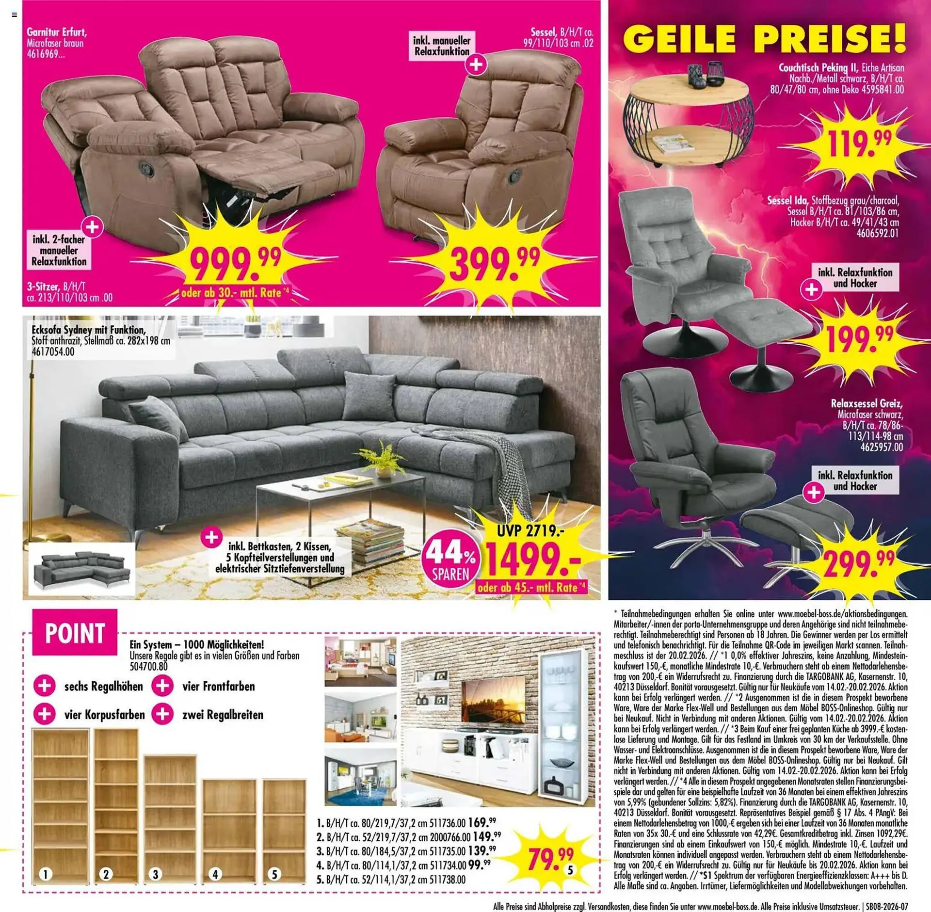 Möbel Boss Prospekt von 14. Februar bis 20. Februar 2026 - Prospekt seite 7