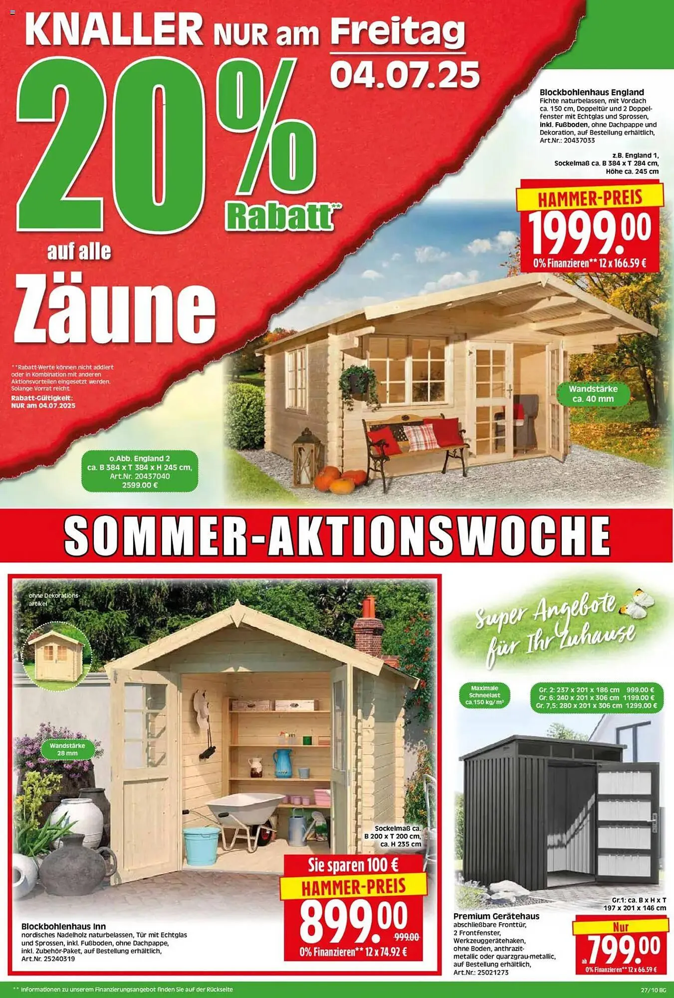 Herkules Baumarkt Prospekt von 30. Juni bis 5. Juli 2025 - Prospekt seite 10