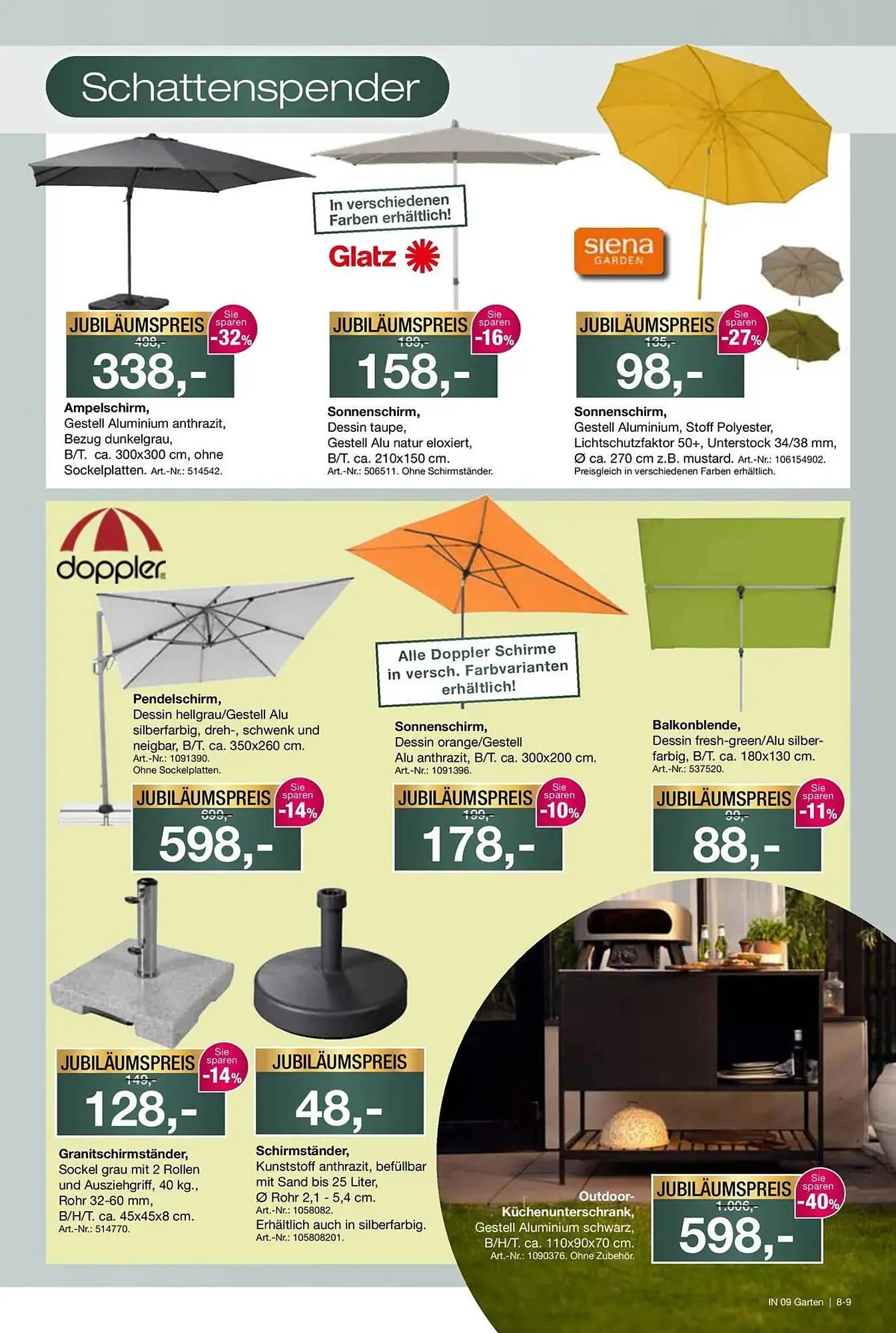 Möbel Inhofer Prospekt von 16. April bis 2. Mai 2026 - Prospekt seite 9