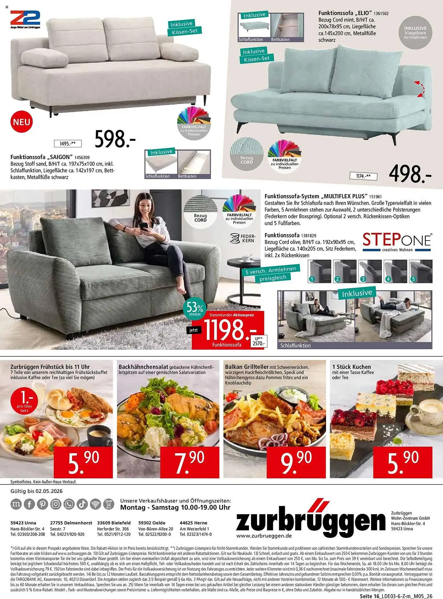 Zurbrüggen Prospekt von 28. März bis 2. Mai 2026 - Prospekt seite 40