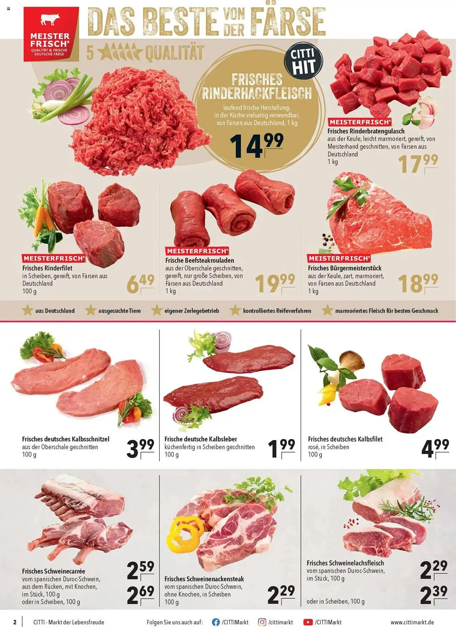 CITTI Markt Prospekt von 13. August bis 19. August 2025 - Prospekt seite 2